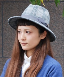 COMMON WARE（コモンウェアー）の「SD :  FILIPPO CATARZI / CATARZI カタルツィ チェック柄ウールフェルト中折れハット（ハット）」