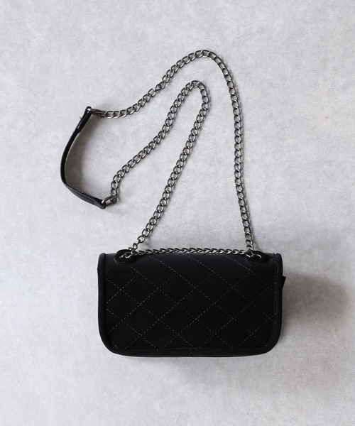Riberry（リベリー）の「マットキルティングチェーンショルダーバッグ（ショルダーバッグ・レディース・ブラック・FREE）」の3枚目の写真