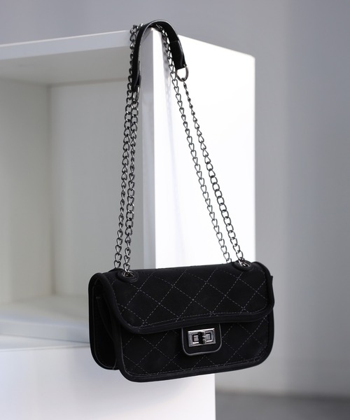 Riberry（リベリー）の「マットキルティングチェーンショルダーバッグ（ショルダーバッグ・レディース・ブラック・FREE）」の14枚目の写真