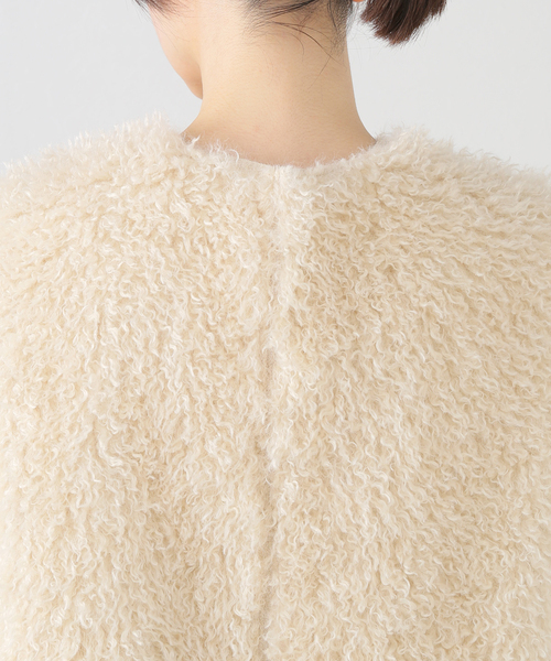 SLOBE IENA(スローブイエナ)の「ECOPELフェイクムートンベスト(ベスト・レディース・ベージュ・FREE)」の17枚目の写真