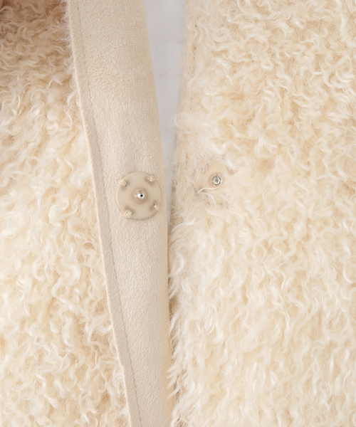 SLOBE IENA(スローブイエナ)の「ECOPELフェイクムートンベスト(ベスト・レディース・ベージュ・FREE)」の20枚目の写真