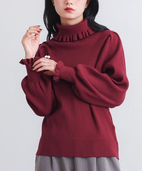 N°21 フリルタートルネックニット フリルタートルネックニットプルオーバー』（ニット/セーター