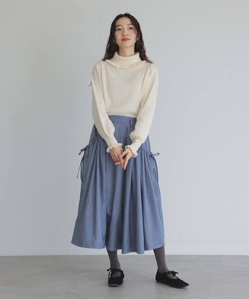 フリルタートルネックニットプルオーバー』（ニット/セーター