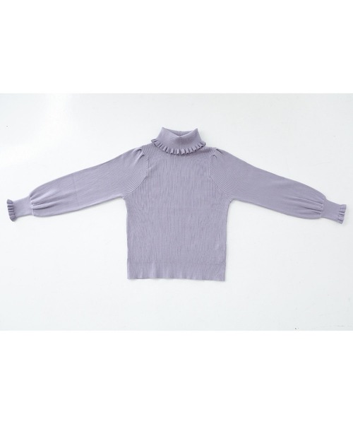 somari imagination（ソマリ イマジネーション）の「『フリルタートルネックニットプルオーバー』（ニット/セーター・レディース・ブラック/アイボリー/ブルー/ボルドー・2/1）」の19枚目の写真