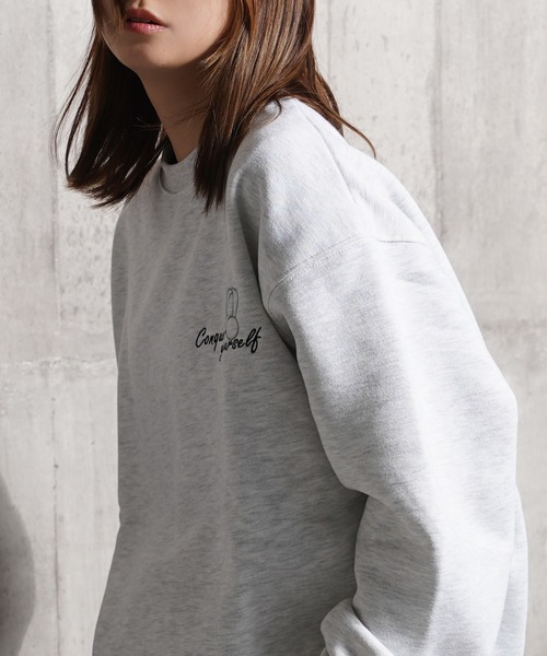 1111clothing（ワンフォークロージング）の「ガールプリント 裏起毛 スウェットシャツ / Girl print lined sweatshirt（スウェット・メンズ・F/E/D/C/A/B・L/M）」の12枚目の写真