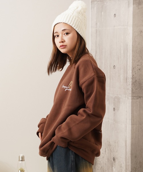1111clothing（ワンフォークロージング）の「ガールプリント 裏起毛 スウェットシャツ / Girl print lined sweatshirt（スウェット・メンズ・F/E/D/C/A/B・L/M）」の20枚目の写真