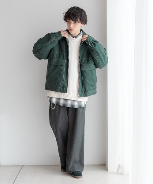 セール】【AIRTHERMAL/高機能中綿】シンセティックレザー/スウェード