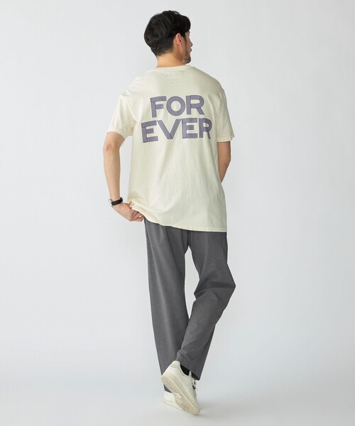 THE DAY ON THE BEACH（ザデイオンザビーチ）の「【SHIPS別注】THE DAY ON THE BEACH: ガーメントダイ プリント Tシャツ（Tシャツ/カットソー・メンズ・ナチュラル/ネイビー・LARGE/MEDIUM/X-LARGE）」の6枚目の写真