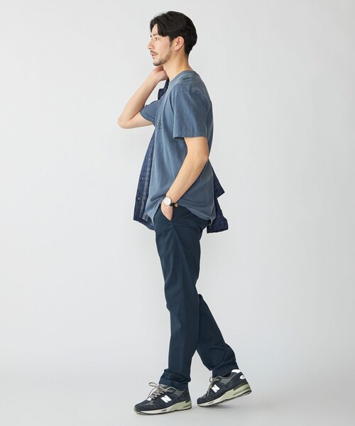 THE DAY ON THE BEACH（ザデイオンザビーチ）の「【SHIPS別注】THE DAY ON THE BEACH: ガーメントダイ プリント Tシャツ（Tシャツ/カットソー・メンズ・ナチュラル/ネイビー・LARGE/MEDIUM/X-LARGE）」の14枚目の写真