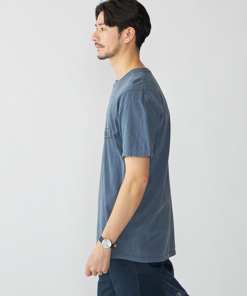THE DAY ON THE BEACH（ザデイオンザビーチ）の「【SHIPS別注】THE DAY ON THE BEACH: ガーメントダイ プリント Tシャツ（Tシャツ/カットソー・メンズ・ナチュラル/ネイビー・LARGE/MEDIUM/X-LARGE）」の18枚目の写真
