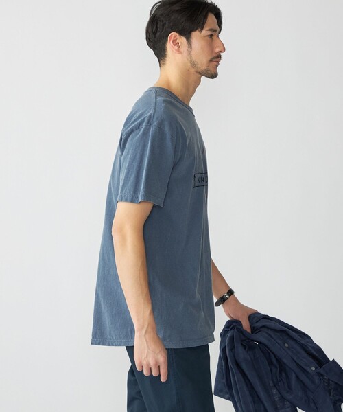 THE DAY ON THE BEACH（ザデイオンザビーチ）の「【SHIPS別注】THE DAY ON THE BEACH: ガーメントダイ プリント Tシャツ（Tシャツ/カットソー・メンズ・ナチュラル/ネイビー・LARGE/MEDIUM/X-LARGE）」の20枚目の写真