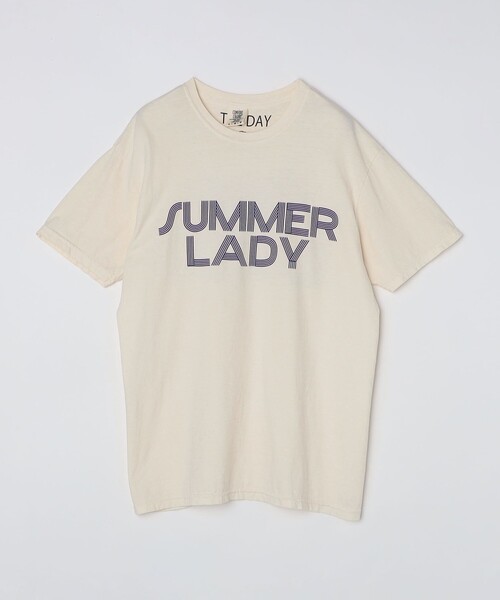 THE DAY ON THE BEACH（ザデイオンザビーチ）の「【SHIPS別注】THE DAY ON THE BEACH: ガーメントダイ プリント Tシャツ（Tシャツ/カットソー・メンズ・ナチュラル/ネイビー・LARGE/MEDIUM/X-LARGE）」の22枚目の写真