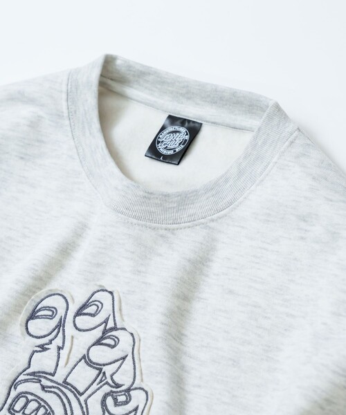 【セール】限定展開 SANTA CRUZ/サンタクルーズ 別注 ビッグシルエット パッチワークロゴ クルーネックスウェット（スウェット）｜FREAK'S STORE（フリークスストア）