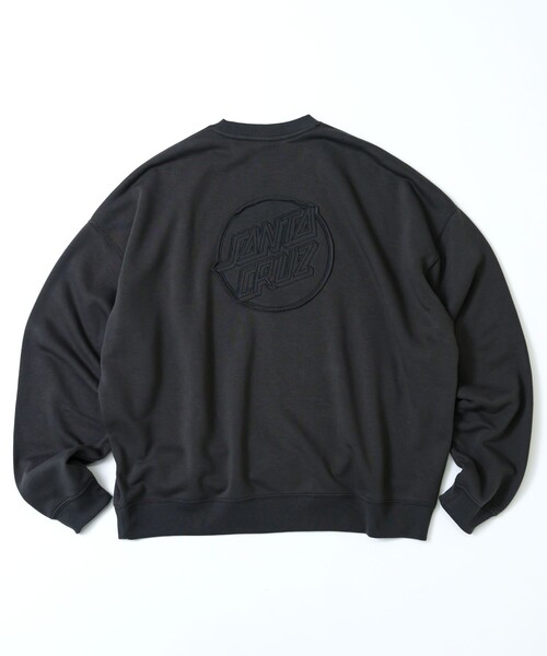 【セール】限定展開 SANTA CRUZ/サンタクルーズ 別注 ビッグシルエット パッチワークロゴ クルーネックスウェット（スウェット）｜FREAK'S STORE（フリークスストア）