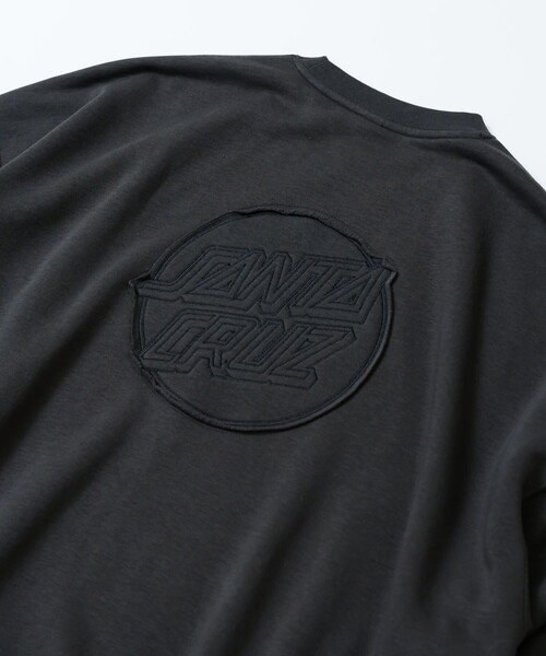 【セール】限定展開 SANTA CRUZ/サンタクルーズ 別注 ビッグシルエット パッチワークロゴ クルーネックスウェット（スウェット）｜FREAK'S STORE（フリークスストア）