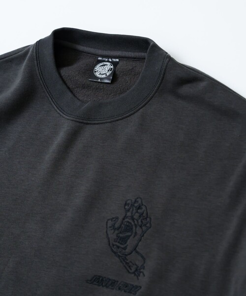 【セール】限定展開 SANTA CRUZ/サンタクルーズ 別注 ビッグシルエット パッチワークロゴ クルーネックスウェット（スウェット）｜FREAK'S STORE（フリークスストア）