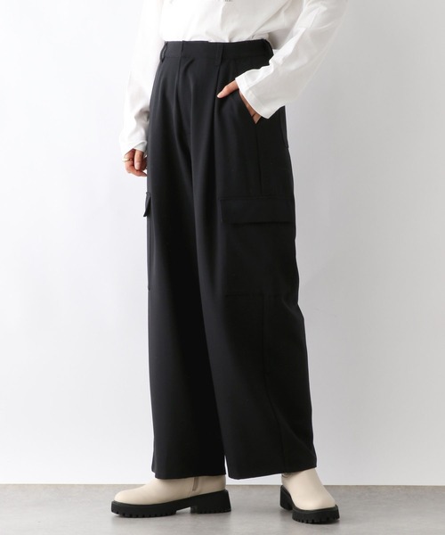 LEPSIM（レプシィム）の「サイドポケットパンツ　241852（その他パンツ・レディース・ブラック/ホワイト・FREE）」の2枚目の写真