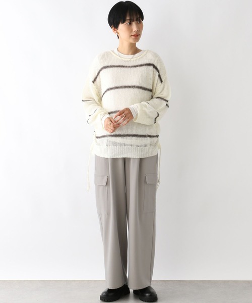 LEPSIM（レプシィム）の「サイドポケットパンツ　241852（その他パンツ・レディース・ブラック/ホワイト・FREE）」の13枚目の写真