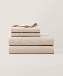 RALPH LAUREN HOME（ラルフ ローレン ホーム）の「オーガニック コットン オックスフォード ストライプ ボックスシーツ シングルサイズ（寝具）」
