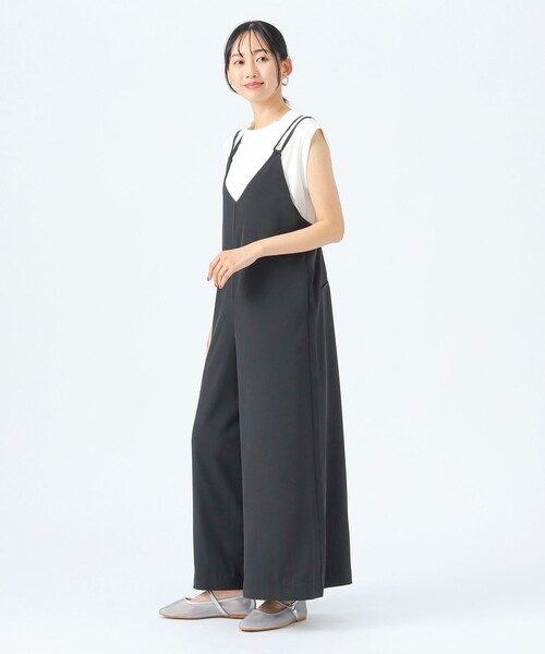 BEAMS HEART(ビームスハート)の「フレンチ プルオーバー × サロペット(セットアイテム)(つなぎ/オールインワン・レディース・ベージュ/オリーブ/ブラック・FREE)」の5枚目の写真