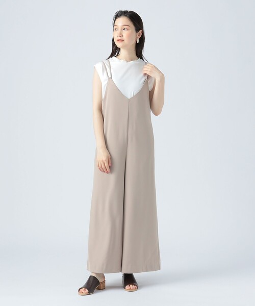BEAMS HEART(ビームスハート)の「フレンチ プルオーバー × サロペット(セットアイテム)(つなぎ/オールインワン・レディース・ベージュ/オリーブ/ブラック・FREE)」の10枚目の写真