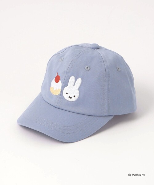 Miffy( ミッフィー)の「【別注】<miffy>キャップ / 帽子 / キッズ(キャップ・キッズ・ベージュ/ブラック/ライトブルー・FREE(52-55cm))」の1枚目の写真