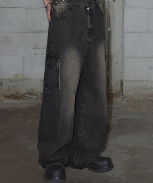 Hooked Cargo Denim Pants