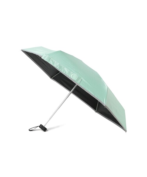 Ray BEAMS（レイビームス）の「パイピング 晴雨兼用 折りたたみ傘（折りたたみ傘・レディース・ミント/グレー・ONE SIZE）」の2枚目の写真