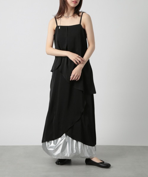 MAISON BREEZE reveur(メゾンブリーズレヴール)の「【MAISON BREEZE reveur】petal camisole dress one-piece(ワンピース・レディース・ブラック/グレイッシュベージュ/オフホワイト/レッド・FREE)」の13枚目の写真