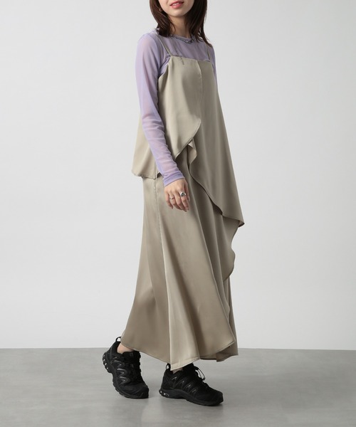 MAISON BREEZE reveur(メゾンブリーズレヴール)の「【MAISON BREEZE reveur】petal camisole dress one-piece(ワンピース・レディース・ブラック/グレイッシュベージュ/オフホワイト/レッド・FREE)」の17枚目の写真