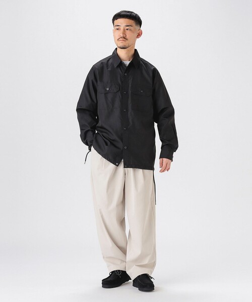 TAION(タイオン)の「TAION / Non down Military Long Sleeve Shirt(シャツ/ブラウス・メンズ・オリーブ/ブラック・MEDIUM/LARGE/X-LARGE/XX-LARGE)」の3枚目の写真