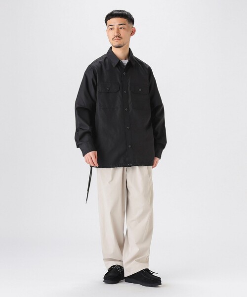 TAION(タイオン)の「TAION / Non down Military Long Sleeve Shirt(シャツ/ブラウス・メンズ・オリーブ/ブラック・MEDIUM/LARGE/X-LARGE/XX-LARGE)」の5枚目の写真