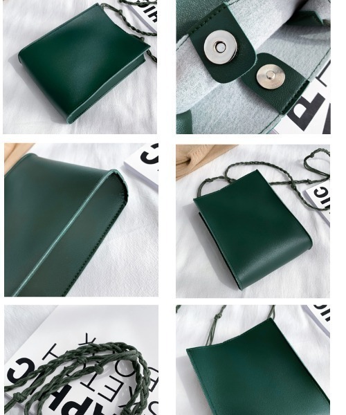 ciite'（シーテ）の「【select brand：yuue'】編み込みスクエアミニショルダーバッグ / タングルストリング スクエアミニショルダーバッグ（ショルダーバッグ・レディース・グリーン・FREE）」の10枚目の写真