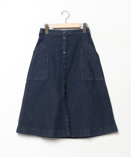 ジルサンダーネイビーデニムスカートJIL SANDER NAVY 34