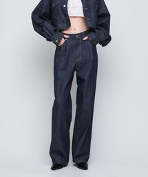 ＜AEWEN MATOPH＞デニム タックパンツ