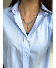 KONVINI（コンビニ）の「【Ammimajus】ストーンチェーンスパングルネックレス（ネックレス）」