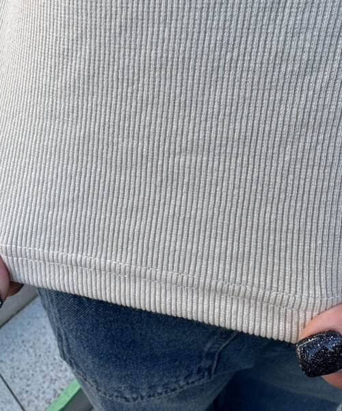 CIAOPANIC（チャオパニック）の「配色パイピングリブロゴタンクトップ（キャミソール・レディース・ライトグレー/アイボリー/チャコールグレー・ONE SIZE）」の22枚目の写真