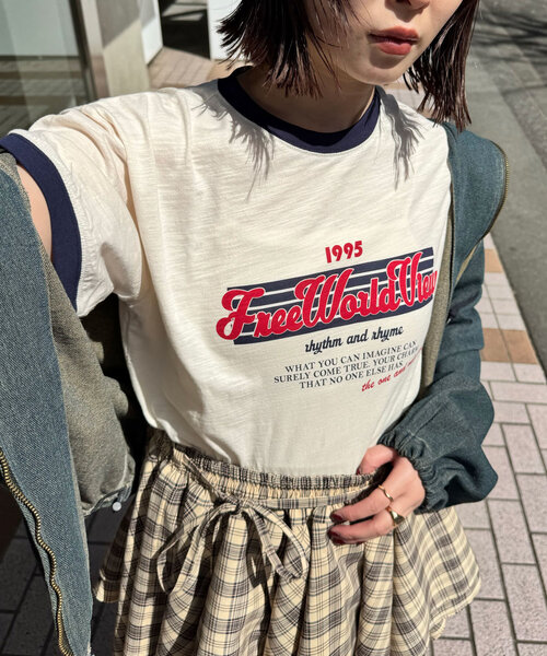 ちゃりんこ プリントリンガーロゴTシャツ（Tシャツ/カットソー）｜CIAOPANIC
