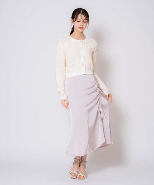 NOELA（ノエラ）の「ツイードニットカーデ（カーディガン/ボレロ・レディース・ラベンダー/オフホワイト/サックスブルー・フリー）」の20枚目の写真