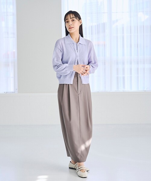 RONEL(ロネル)の「ブークレシャツカーディガン(カーディガン/ボレロ・レディース・グレー/ライトグレー/ライラック/ケリーグリーン・FREE)」の19枚目の写真