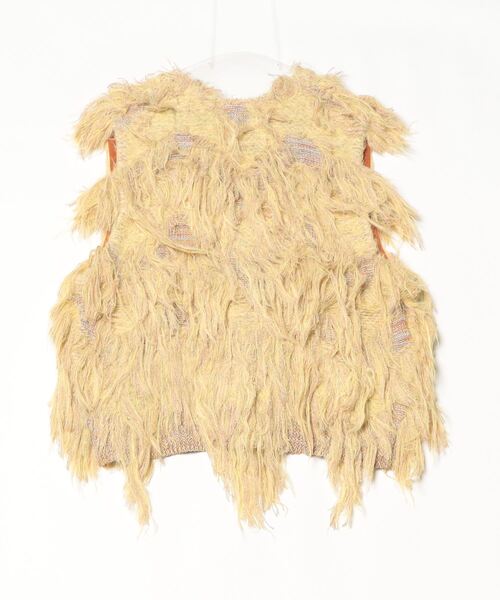 ROSE BUD（ローズバッド）の「ジャカードフリンジベスト（ベスト・レディース・ベージュ/イエロー・ONE SIZE）」の17枚目の写真