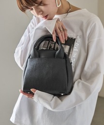 2way フェイクレザー ミニハンドバッグ