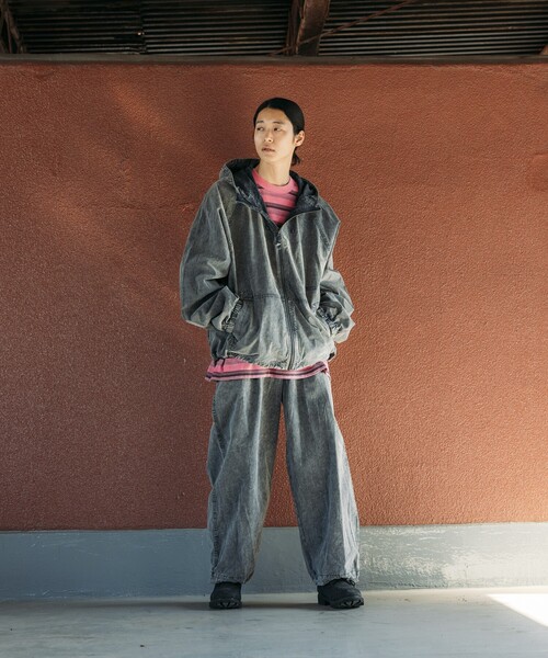 セール】NAUTICA/ノーティカ Faded Nylon Easy Pants/フェード加工