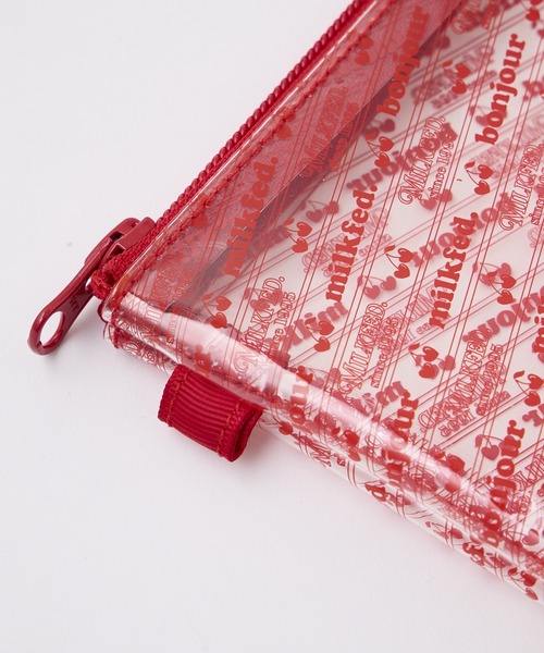 MILKFED.（ミルクフェド）の「CHERRIES PRINT PVC POUCH（ポーチ・レディース・ピンク/レッド/パープル・ONE SIZE）」の9枚目の写真