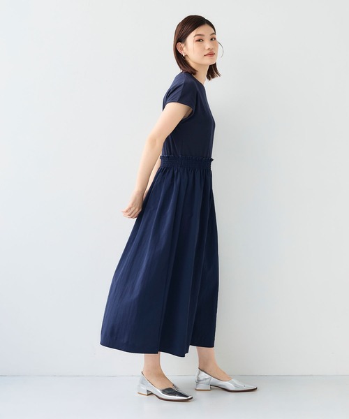CROSS FUNCTION(クロスファンクション)の「《汗染み防止》ドッキングワンピース【CF/クロスファンクション】(ワンピース・レディース・ネイビー/ブラック・L/M/LL)」の10枚目の写真