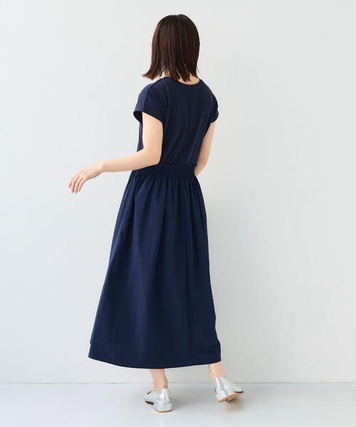 CROSS FUNCTION(クロスファンクション)の「《汗染み防止》ドッキングワンピース【CF/クロスファンクション】(ワンピース・レディース・ネイビー/ブラック・L/M/LL)」の6枚目の写真