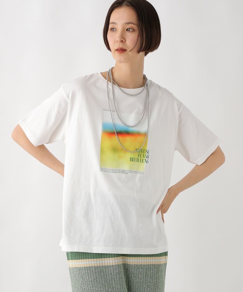 新品LEPSIM【レプスタ企画】ロゴTシャツ セール】PETフォトT 490665（Tシャツ/カットソー）｜LEPSIM