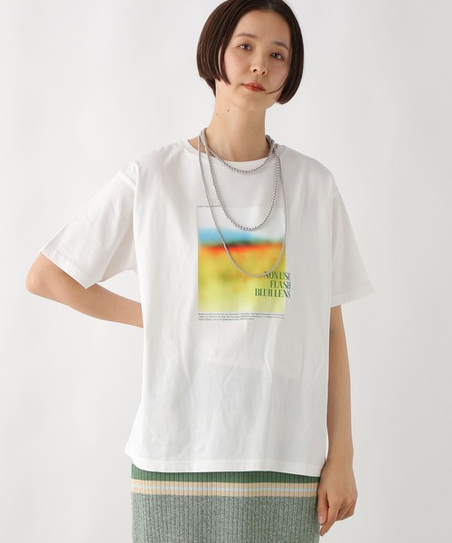 CLAN litmus フォトプリントトップス レディース