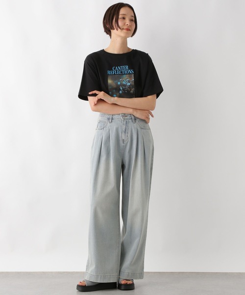 LEPSIM tシャツ オーバーサイズフォトT 492409 レディース