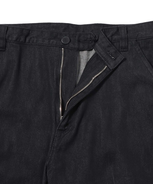 ESTNATION（エストネーション）の「ESTNATION / シルクデニム ワイドパンツ（デニムパンツ・メンズ・ホワイト/ブラック・MEDIUM/LARGE/X-LARGE）」の4枚目の写真